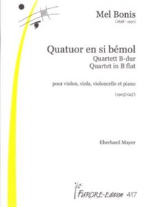  Quartet No. 1 in B flat, Op. 69, For piano, violin, viola and cello