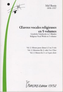 CHOEUR RELIGIEUX Volume 2: motets pour choeurs à 2 ou 3 xoix