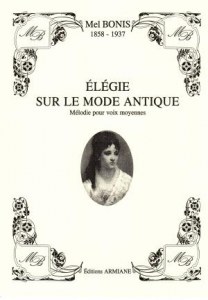 ÉLÉGIE SUR LE MODE ANTIQUE