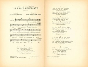 Chantegrelet : La Vraie Mendiante